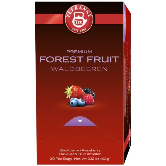 Teekanne Premium Waldbeere Früchtetee Himbeer Brombeeraroma 60g 
