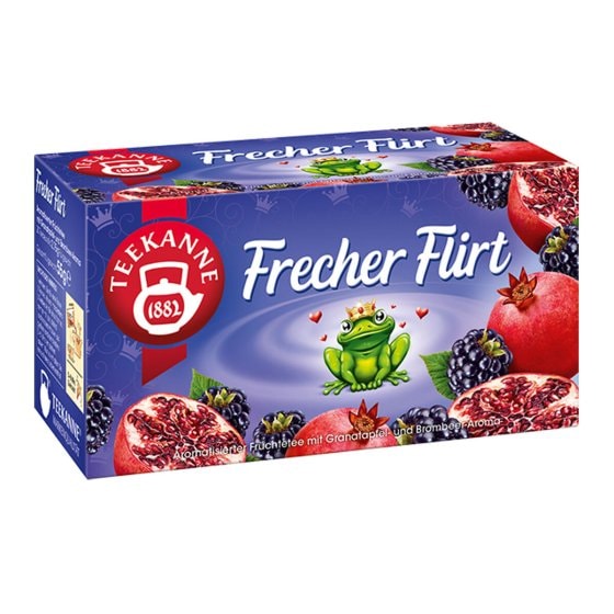 Teekanne Frecher Flirt fruchtiger Granatapfel mit Brombeeraroma 45g 