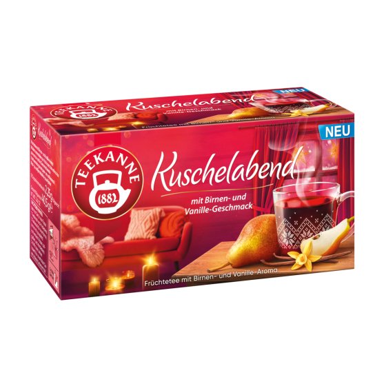 Teekanne Kuschelabend 18x2,25g Früchteteemischung Packung 40,5g 
