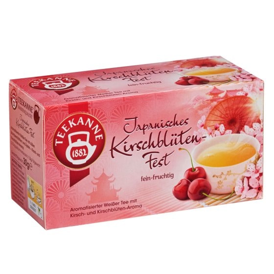 Teekanne Japanisches Kirschblütenfest fein fruchtiger Ländertee 30g 