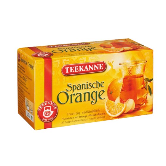 Teekanne Spanische Orange Ländertee fruchtig und südländicsh 50g 