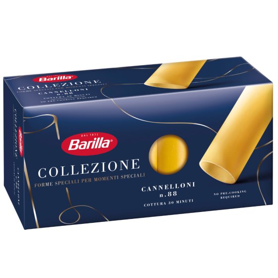 Barilla Cannelloni La Collezione Pasta aus Hartweizen 250g 4er Pack 