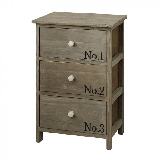 Kommode Melia 3 Schubladen Numbers Sonoma 