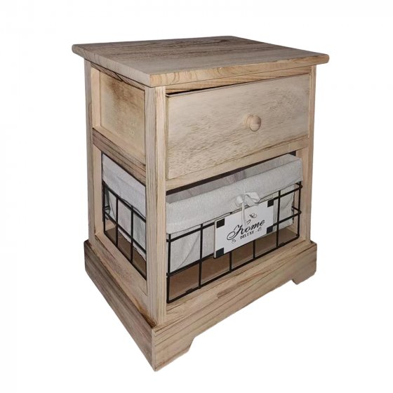 Kommode Melia mit Schublade und Korb Artisaneiche 