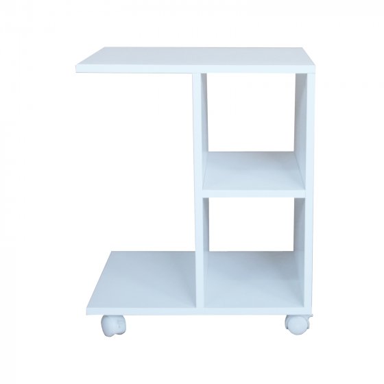 Beistelltisch auf Rollen Thekla Weiß 