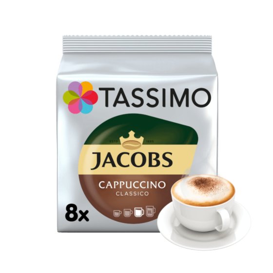 Tassimo Jacobs Cappuccino Classico einzigartiges Verwöhnaroma 260g 