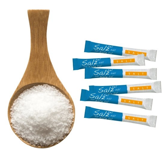 Hellma Salz Sticks 750 Portionen Stäbchen Format Portionssalz 750g 