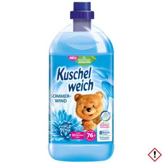 Kuschelweich Weichspülerkonzentrat Sommerwind Duft 76WL 2000ml 