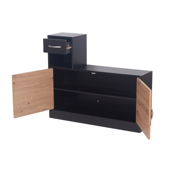 Garderoben-Set Dana mit Schuhschrank Schwarz 