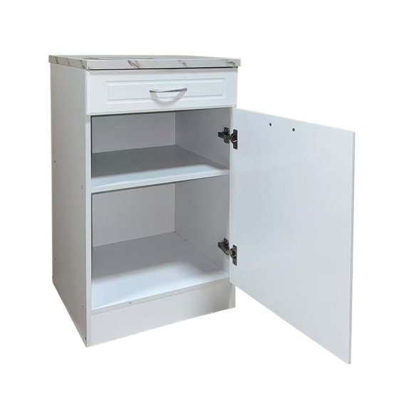Küchenunterschrank Jenna Country Weiß 50 cm 