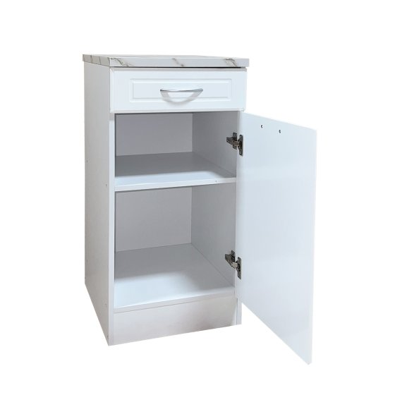 Küchenunterschrank Jenna Country Weiß 40 cm 