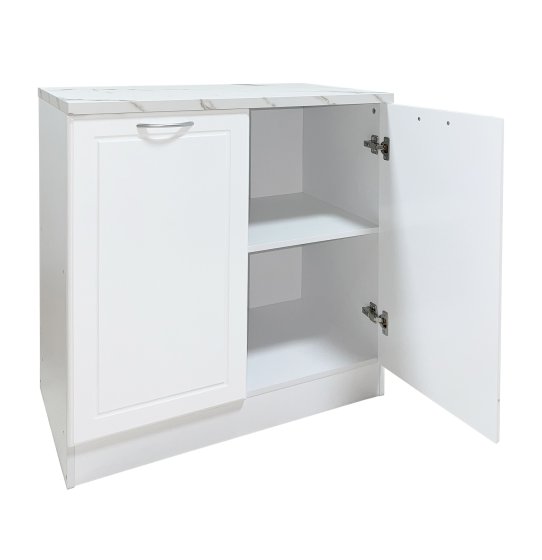 Küchenunterschrank Jenna Country Weiß 80 cm 