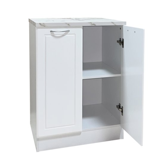 Küchenunterschrank Jenna Country Weiß 60 cm 