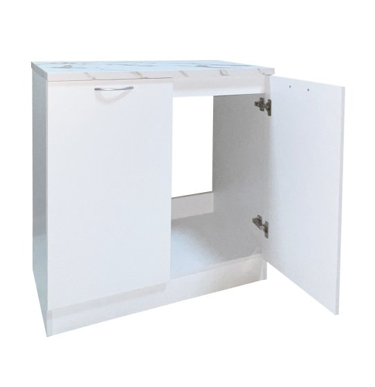 Spülenunterschrank Jenna Weiß 80 cm 