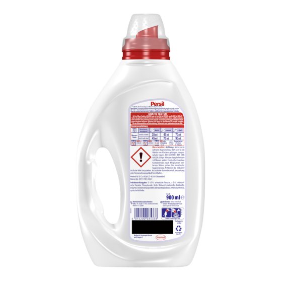 Persil Sensitive Gel flüssiges Vollwaschmittel 20 Waschladungen 900ml 