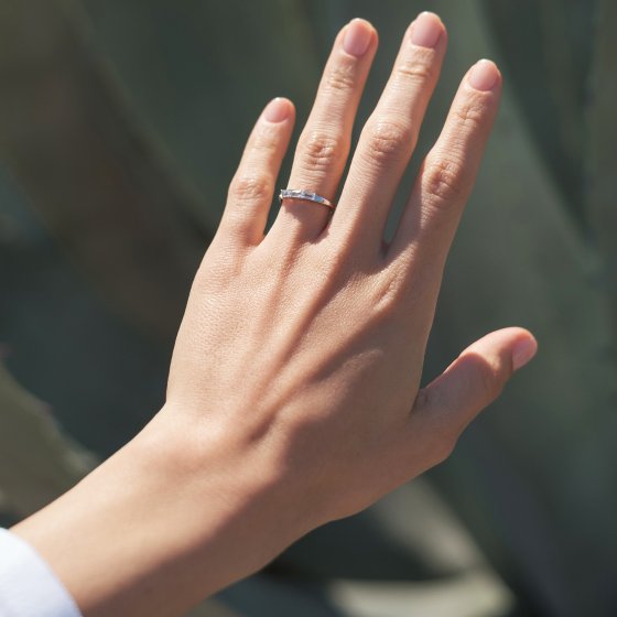 Ring 925/- Sterling Silber vergoldet Weißtopas 