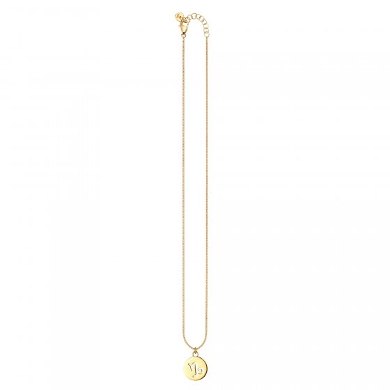 Halskette Steinbock Sternzeichen 925/- Sterling Silber vergoldet 