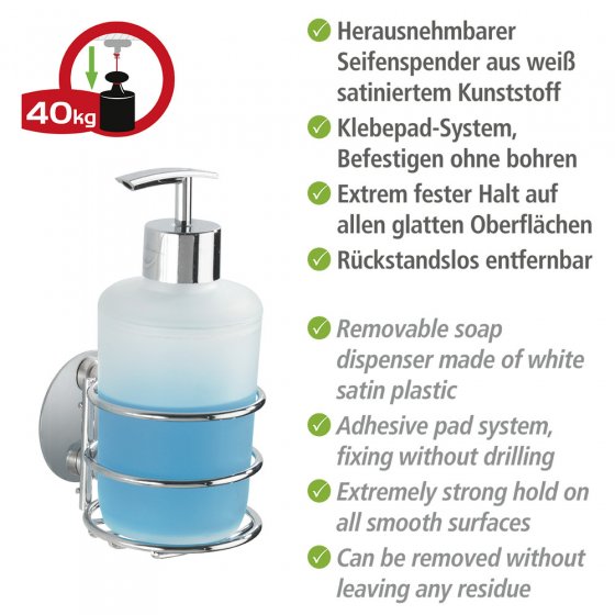 Turbo-Loc® Seifenspender und Zahnputzbecher, Befestigen ohne bohren 