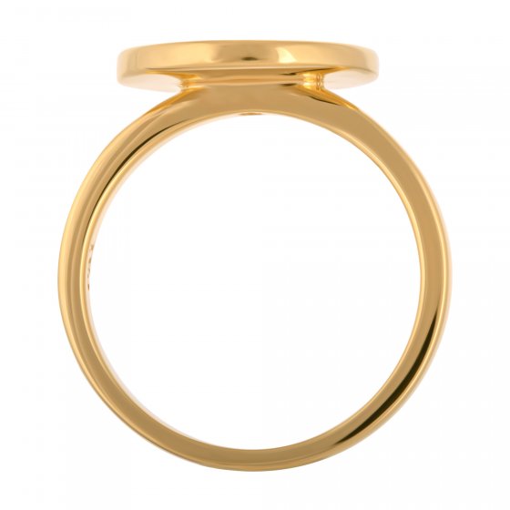 Ring 925 Silber vergoldet Topas Mandala Sonne 