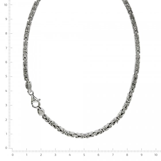 Halskette Silber 925 poliert Königskette 4mm breit 