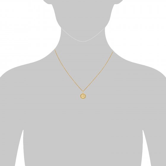 Halskette Gold 375 mit Anker-Motiv 42/45cm lang 