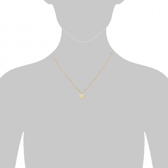 Halskette Gold 375 mit Lebensbaum-Motiv 42/45cm lang 