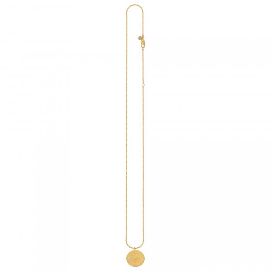 Halskette Element Luft 925/- Sterling Silber vergoldet Weißtopaz 