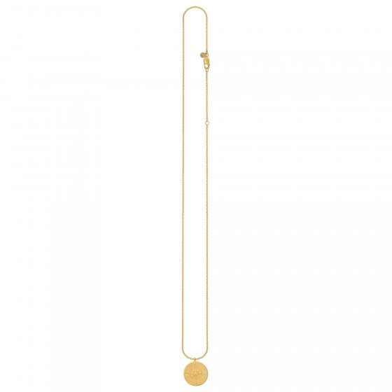 Halskette Element Wasser 925/- Sterling Silber vergoldet Weißtopaz 