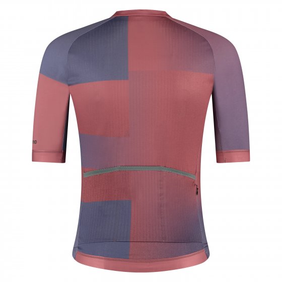 VELOCE Short Sleeve Jersey, Metallic Maroon 
