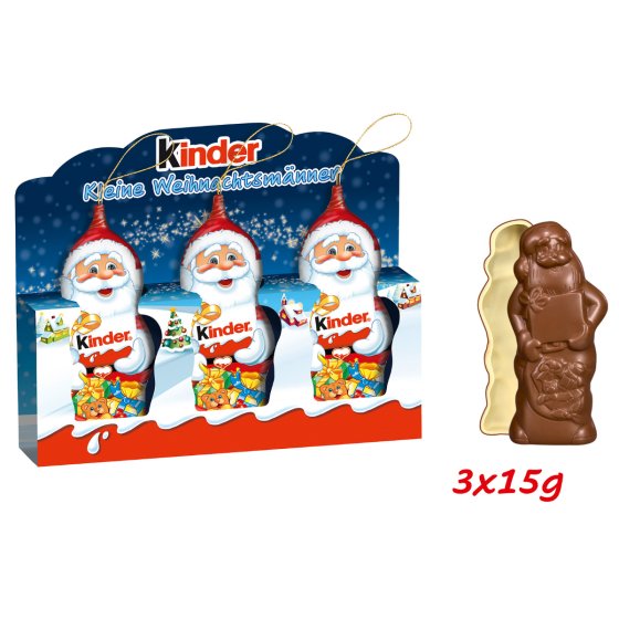 Kinder Schokolade Weihnachtsmann aus Vollmilchschokolade 45g 