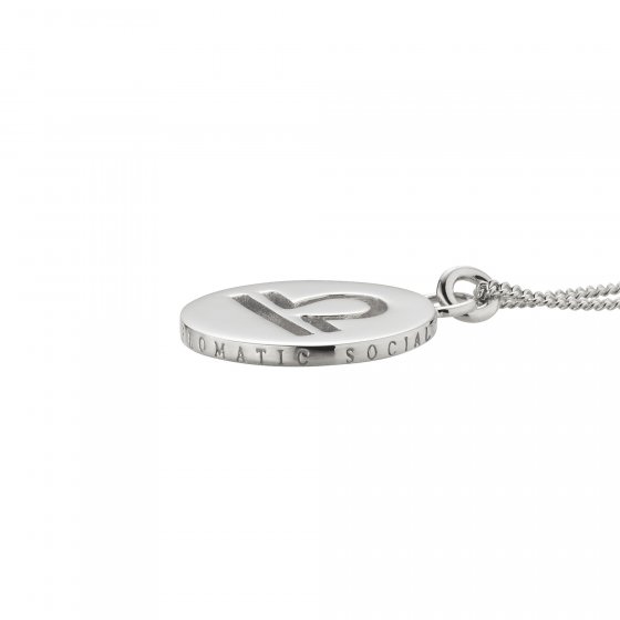 Halskette Waage Sternzeichen 925/- Sterling Silber rhodiniert 