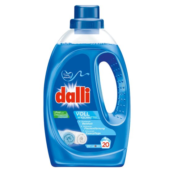 Dalli Activ Flüssig Vollwaschmittel 20WL Sehr ergiebig 1100ml 3er Pack 