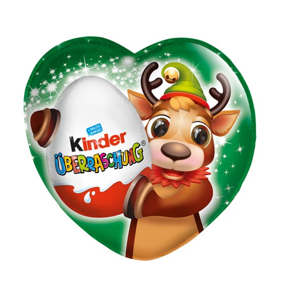 kinder Schokolade Weihnachts Ei Herz mit toller Überraschung 53g 