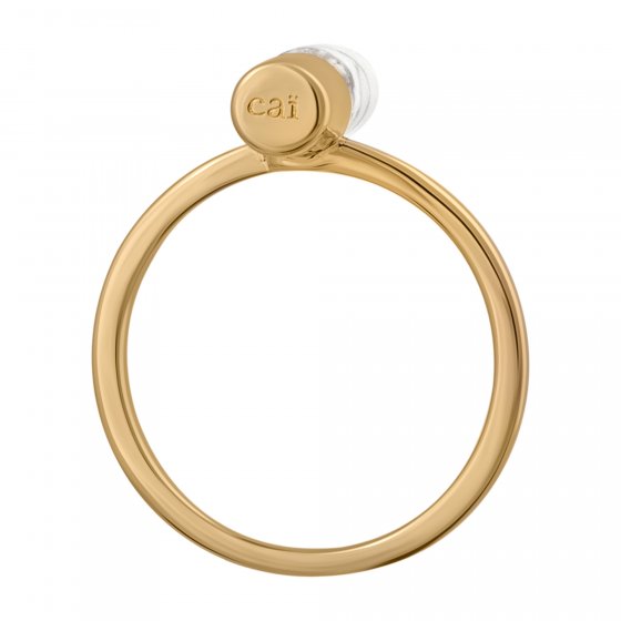 Ring 925/- Sterling Silber vergoldet Howlith 