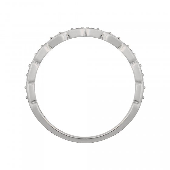 Ring 925/- Sterling Silber rhodiniert Zirkonia Stacking 