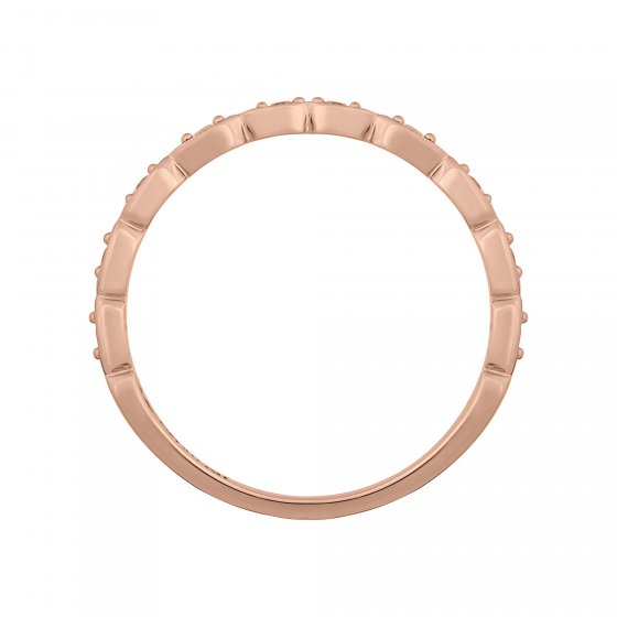 Ring 925/- Sterling Silber rosévergoldet Zirkonia Stacking 