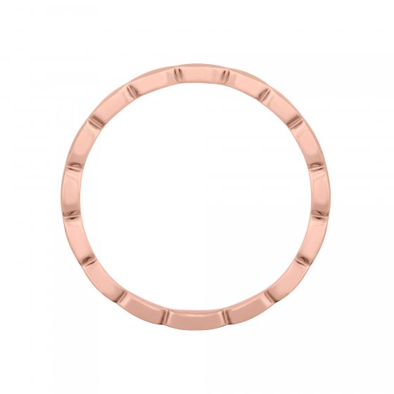 Ring 925/- Sterling Silber rosévergoldet mattiert Stacking 