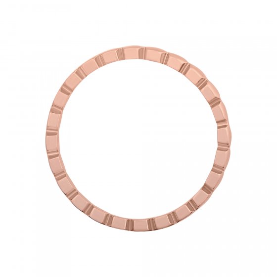 Ring 925/- Sterling Silber rosévergoldet Hexagon  Stacking 