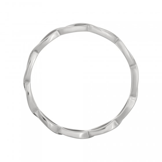 Ring 925/- Sterling Silber rhodiniert Cut Outs Stacking 