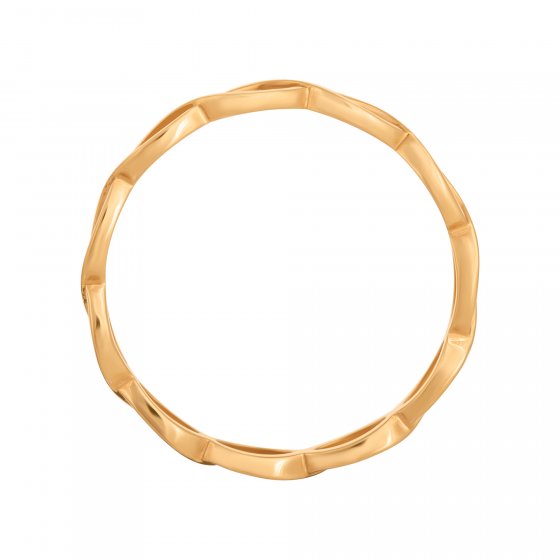 Ring 925/- Sterling Silber vergoldet Cut Outs Stacking 