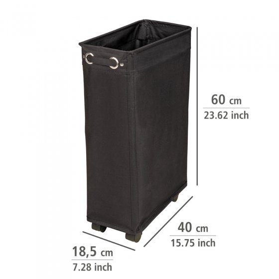 Wäschesammler Mod. Corno Schwarz, Wäschekorb, 43 l 