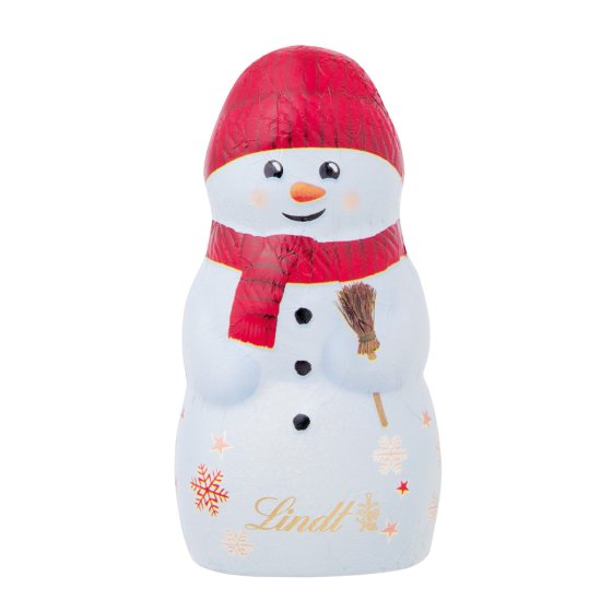 Lindt Schneemann Schoko Hohlfigur aus Alpenvollmilchschokolade 40g 