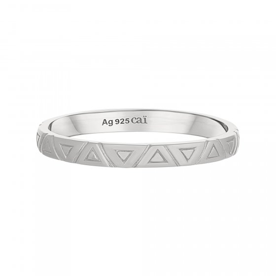 Ring 925 Silber rhodiniert Dreiecke Stacking 