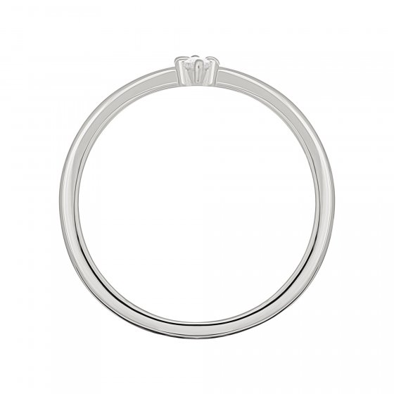 Ring 925 Silber rhodiniert mit Zirkonia 