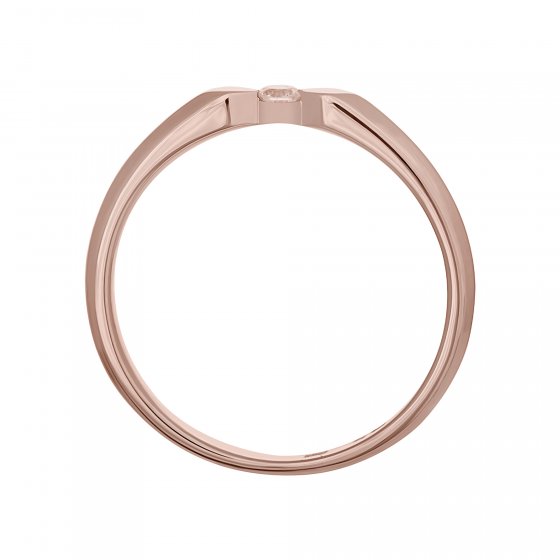 Ring 925 Silber rosévergoldet mit Zirkonia 