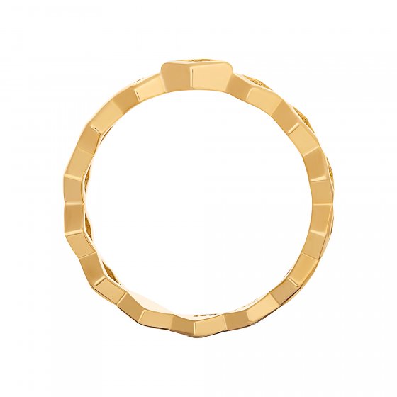 Ring 925 Silber vergoldet Rauten mit Zirkonia 