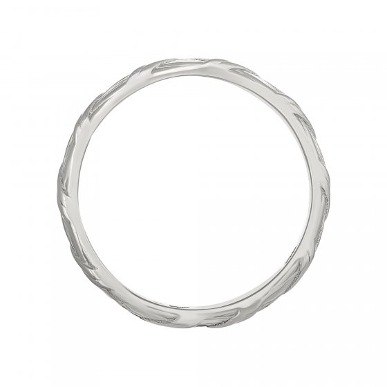 Ring 925 Silber rhodiniert Flechtoptik Stacking 