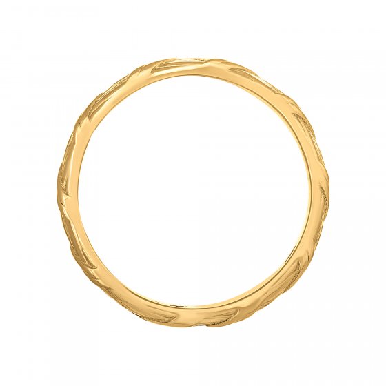 Ring 925 Silber vergoldet Flechtoptik Stacking 