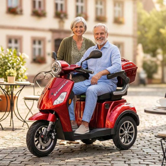 E-Mobil YOGI-IQ, 3-Rad Blei-Akku Rot