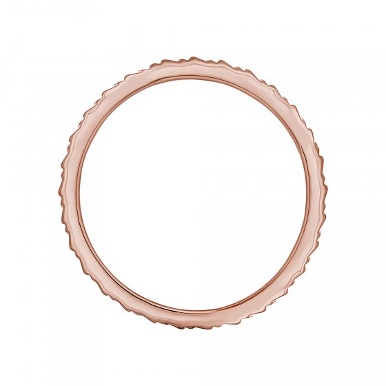 Ring 925 Silber rosévergoldet Muster Stacking 